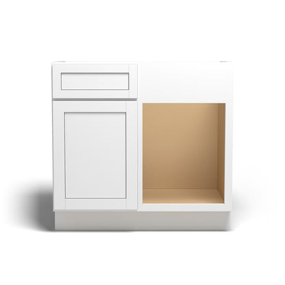 Special Order - 42" x 45" Base Blind Corner Cabinet Arcadia White - BBC42-45 Arcadia White Base Cabinets Corner Base Cabinets GHI SPACW Special Order