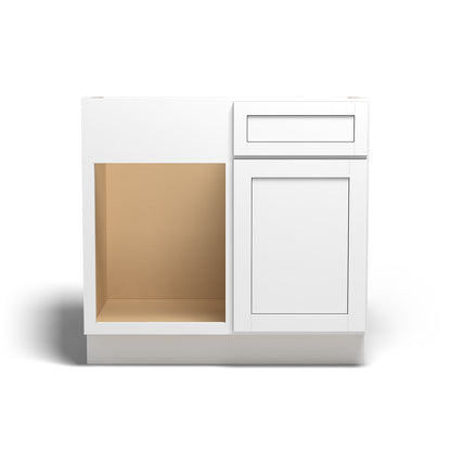 42" Base Blind Corner Cabinet Arcadia White Shaker - BBC42