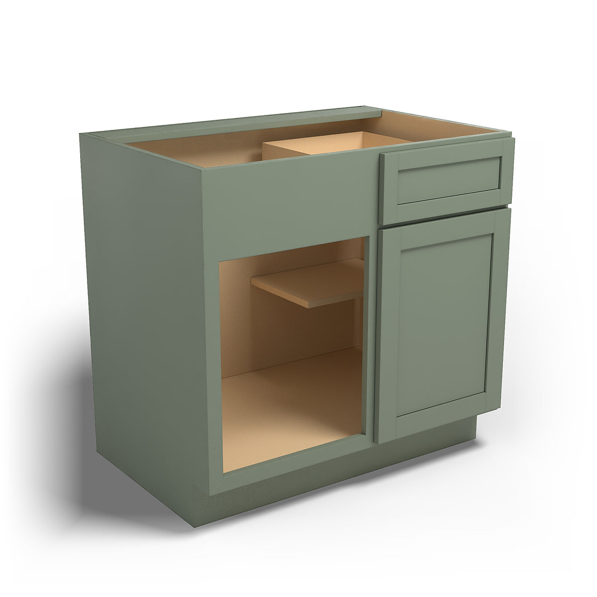 Special Order - 42" x 45" Base Blind Corner Cabinet Forest Green - BBC42-45