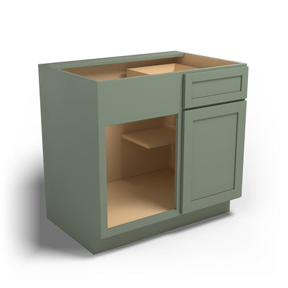 Special Order - 42" x 45" Base Blind Corner Cabinet Forest Green - BBC42-45
