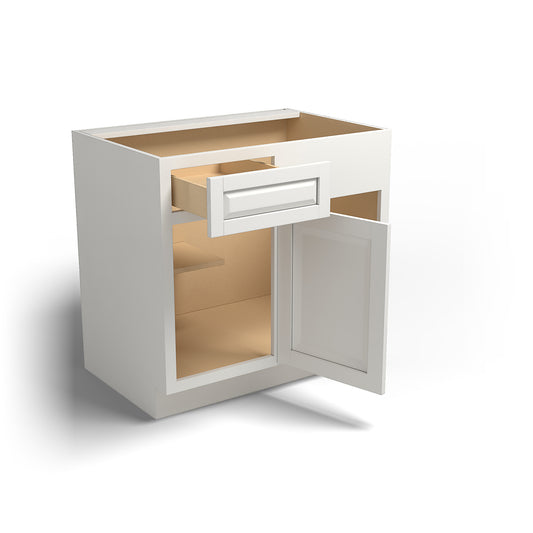 Special Order - 42" to 45" Blind Corner Base Cabinet Newport White - BBC42-45 Base Cabinets Corner Base Cabinets GHI Newport White Special Order SPNPW