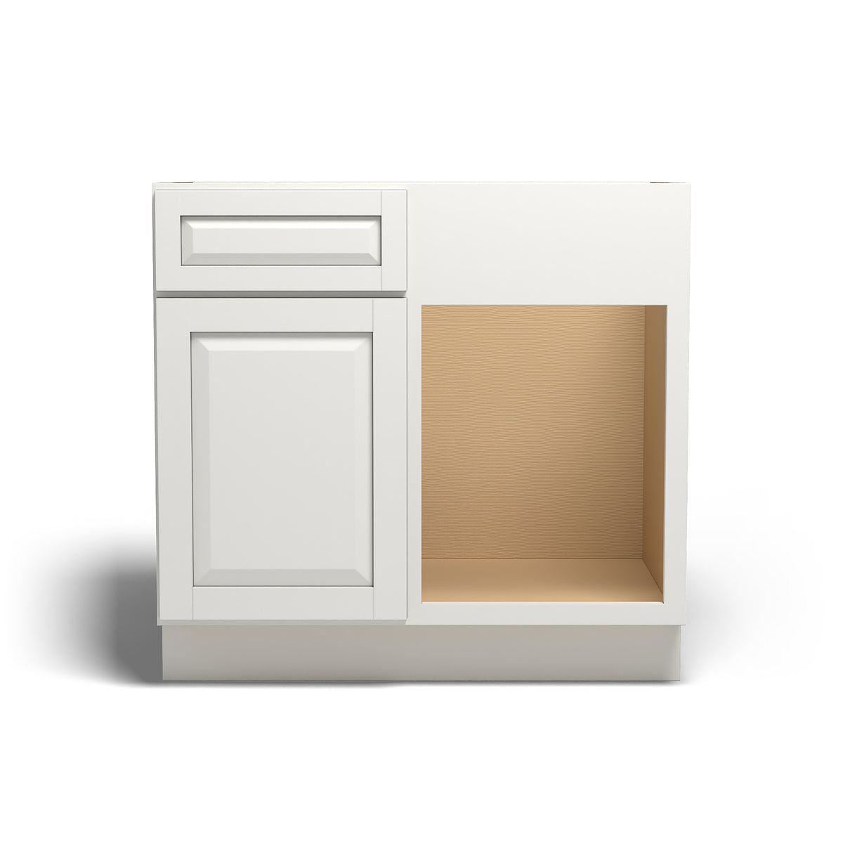 Special Order - 42" to 45" Blind Corner Base Cabinet Newport White - BBC42-45 Base Cabinets Corner Base Cabinets GHI Newport White Special Order SPNPW