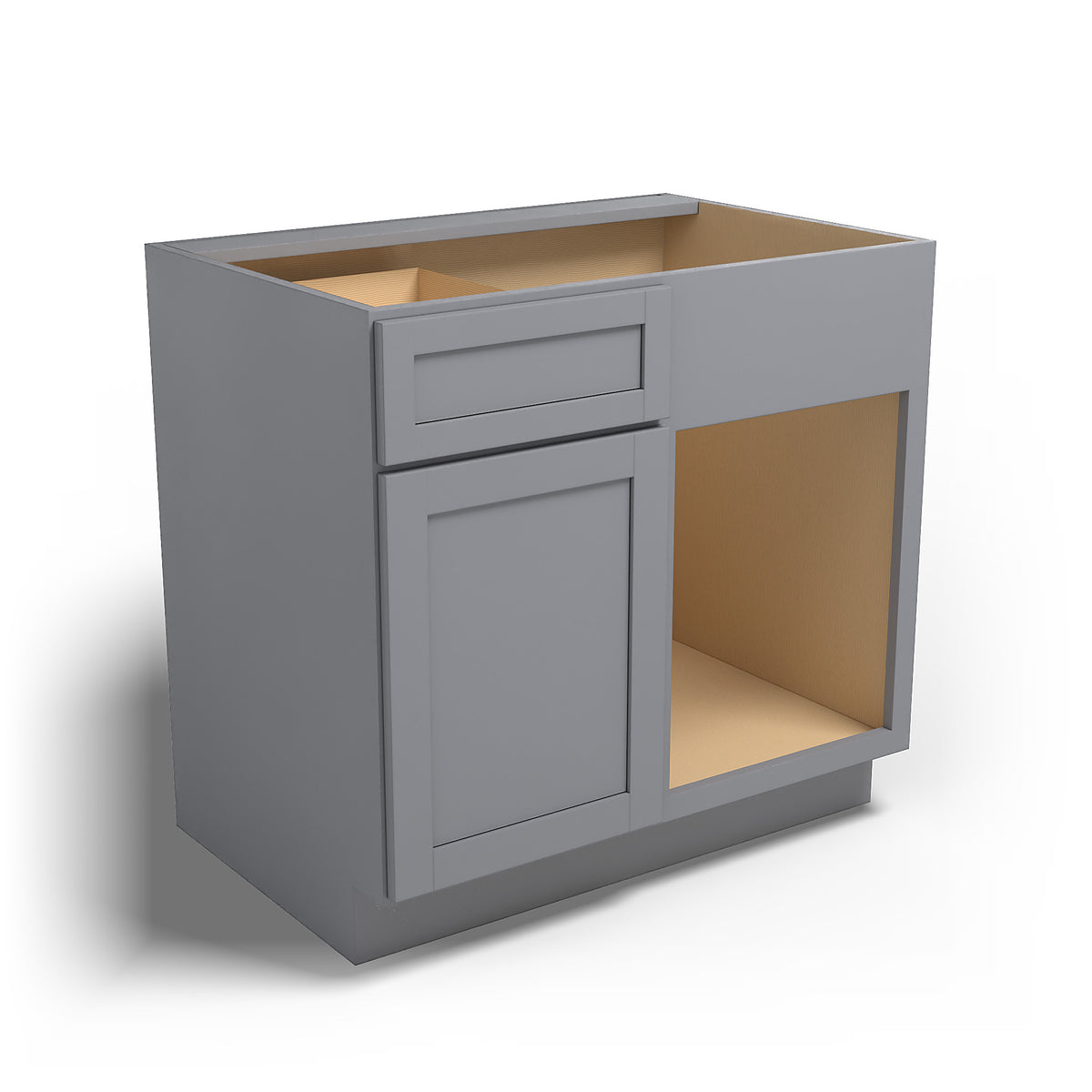 Special Order - 42" to 45" Blind Corner Base Cabinet Pacific Gray - BBC42-45 Base Cabinets Corner Base Cabinets GHI Pacific Gray Special Order SPPGS