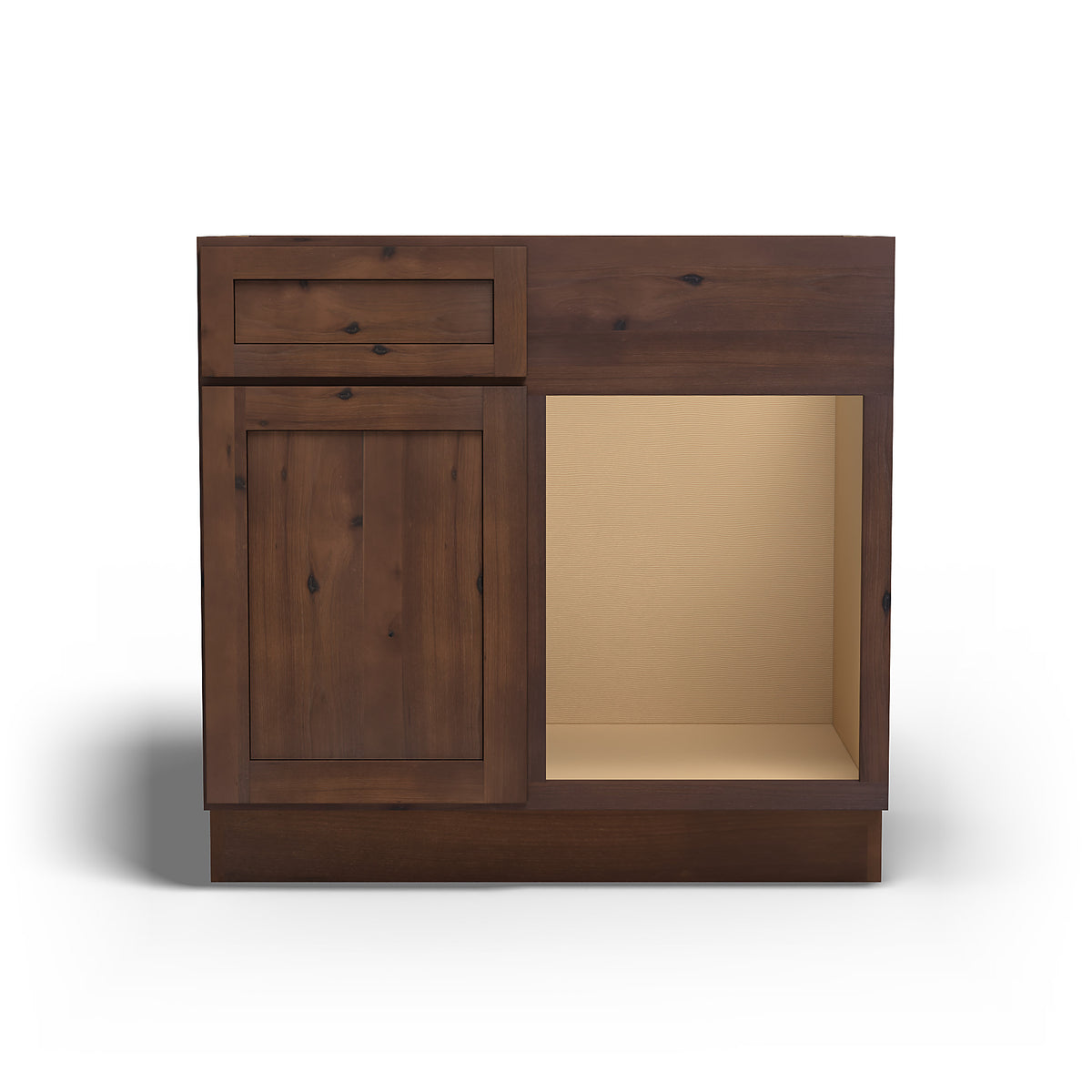 Special Order - 42" to 45" Blind Corner Base Cabinet Rustic Walnut - BBC42-45 Base Cabinets Corner Base Cabinets GHI Rustic Walnut Special Order SPRWS