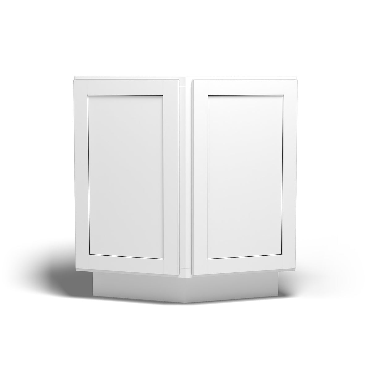 Special Order - 24" Base Corner Cabinet Arcadia White Shaker - BC24 Arcadia White Base Cabinets Corner Base Cabinets GHI SPACW Special Order