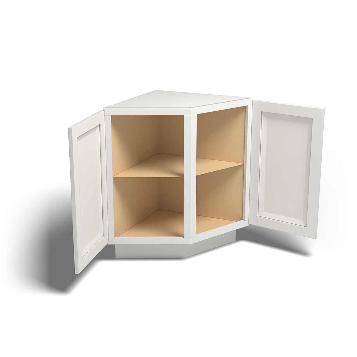 Special Order - 24" Diagonal Corner Base Cabinet Newport White - BC24 Base Cabinets Corner Base Cabinets GHI Newport White Special Order SPNPW