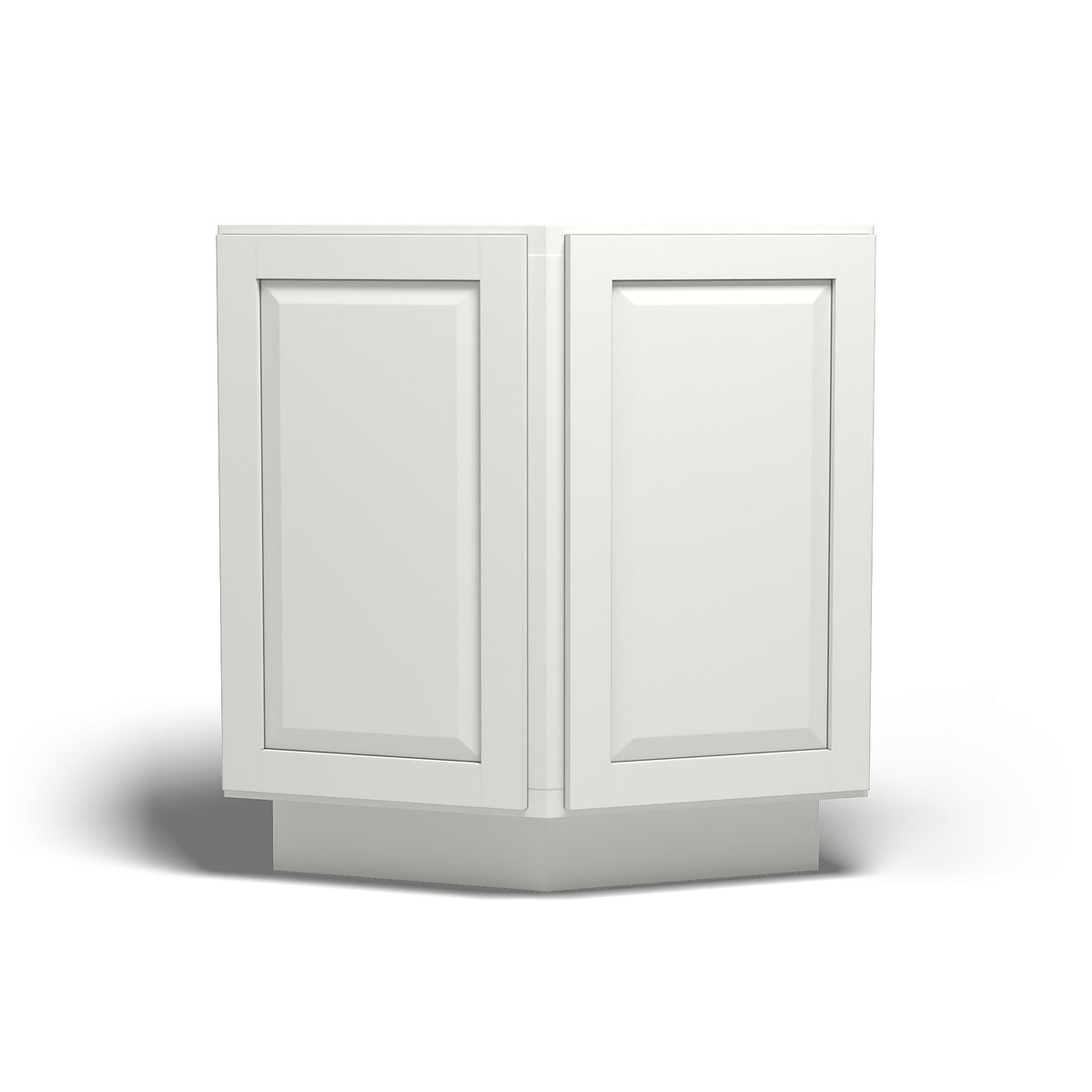 Special Order - 24" Diagonal Corner Base Cabinet Newport White - BC24 Base Cabinets Corner Base Cabinets GHI Newport White Special Order SPNPW