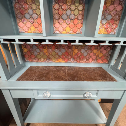 Turquoise Bar Cabinet