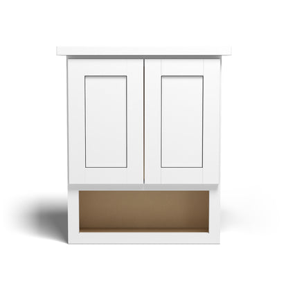 Special Order - 21" x 26" Bathroom Wall Cabinet Arcadia White Shaker - BV2126 Arcadia White Base Cabinets Bathroom GHI Medicine Cabinet SPACW Special Order Toilet Topper