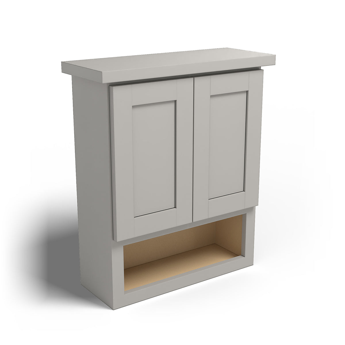 Special Order - 21" x 26" Bathroom Wall Cabinet Stone Harbor Gray - BV2126 Base Cabinets Bathroom GHI Medicine Cabinet Special Order SPSHG Stone Harbor Gray Toilet Topper
