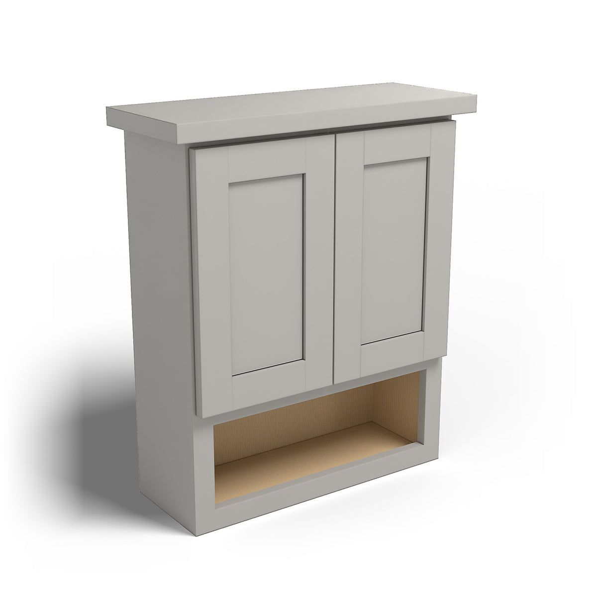 Special Order - 21" x 26" Bathroom Wall Cabinet Stone Harbor Gray - BV2126 Base Cabinets Bathroom GHI Medicine Cabinet Special Order SPSHG Stone Harbor Gray Toilet Topper