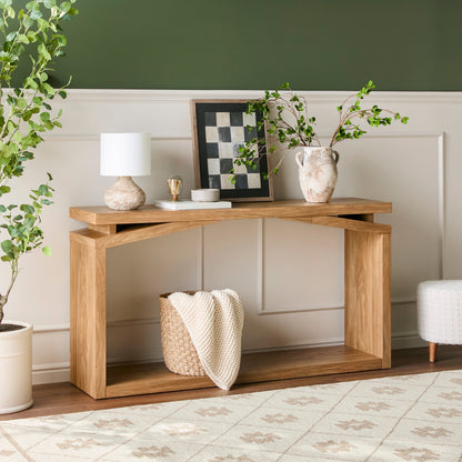 Heritage Oak 60" Console Table FALSE In store location-set published-all-channels