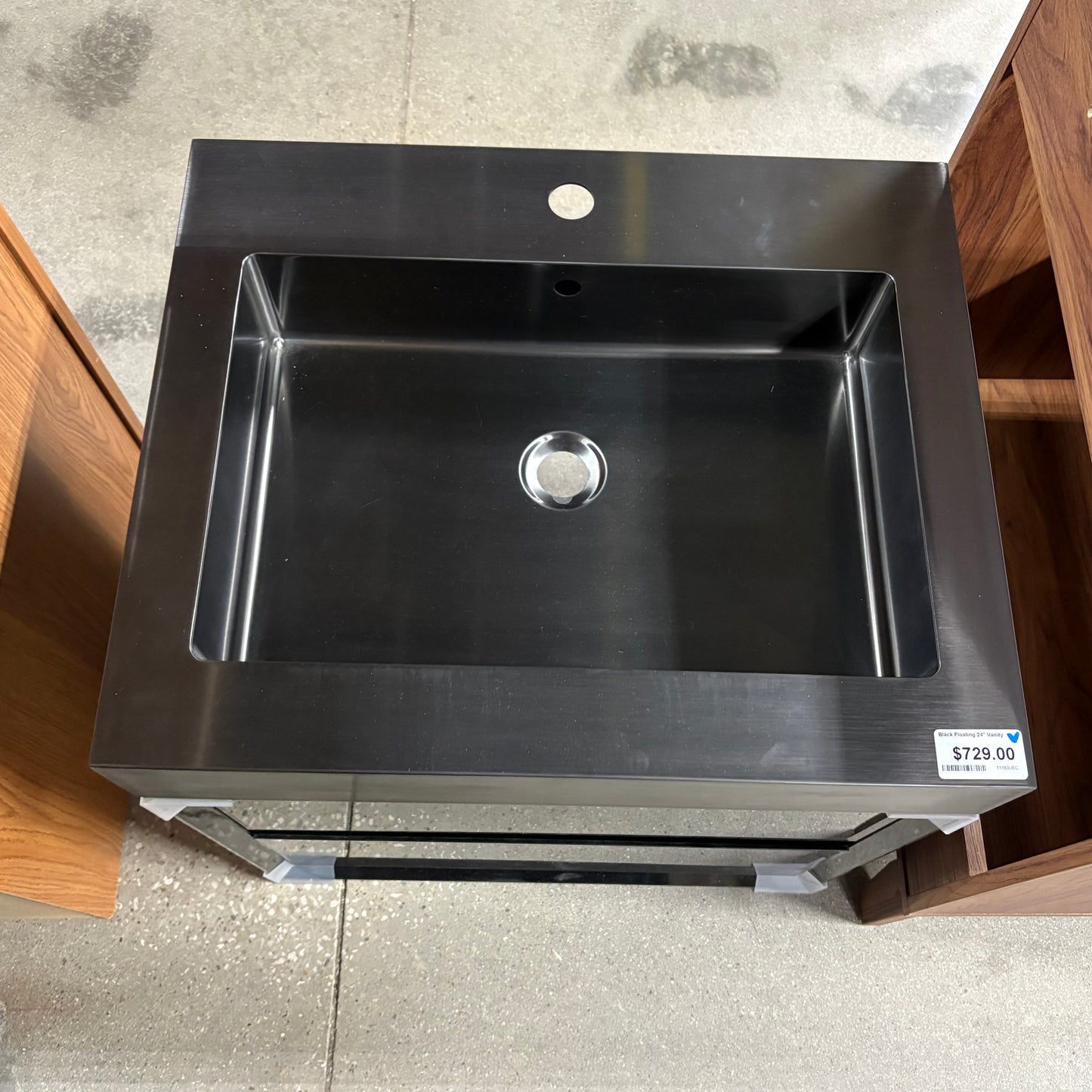 Black Floating 24" Vanity
