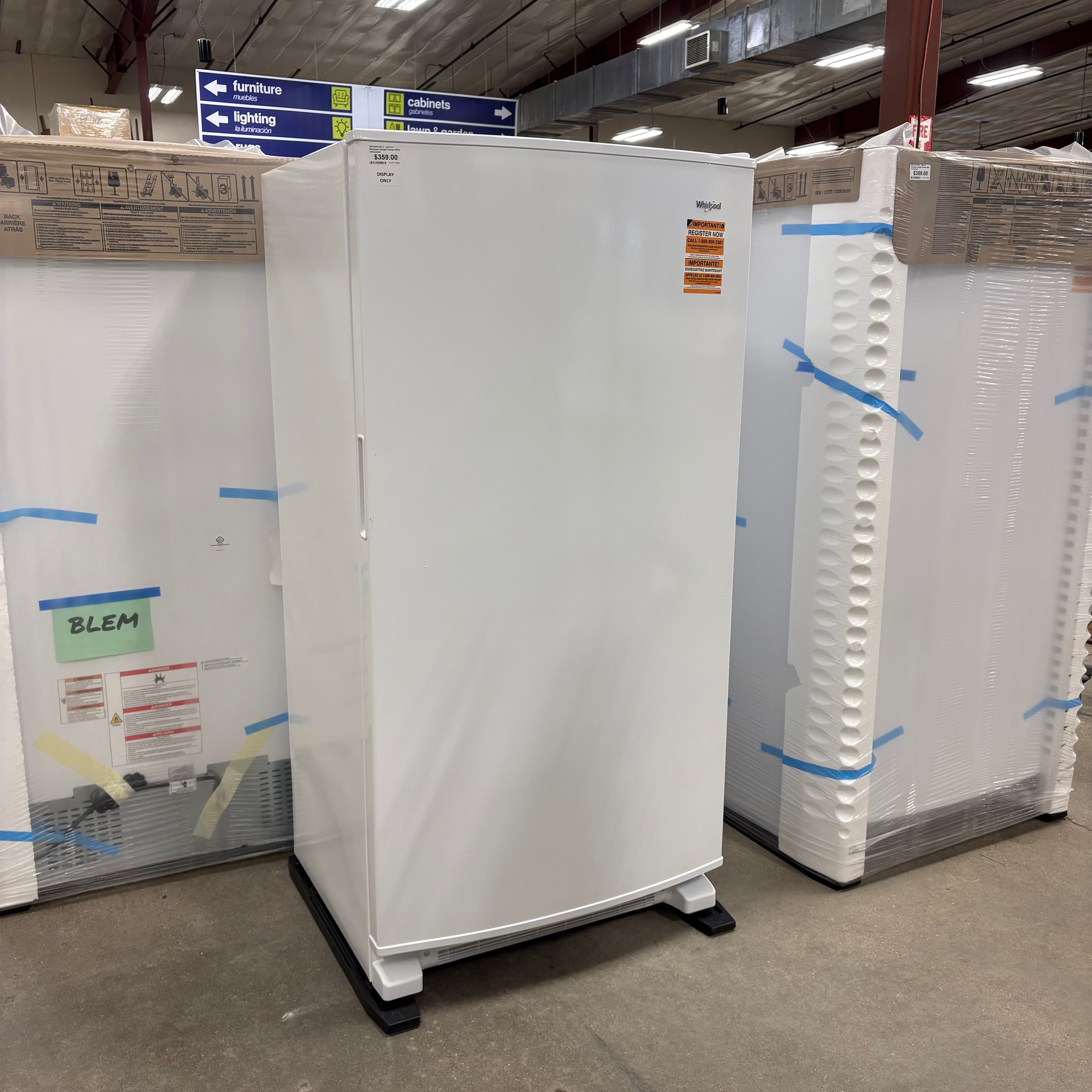 Whirlpool Upright Freezer 20cu – GDM Habitat for Humanity ReStore