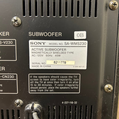 Sony Subwoofer