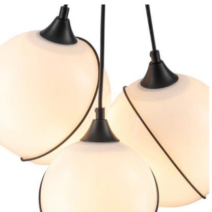 Opal Glass 3 Light Chandelier