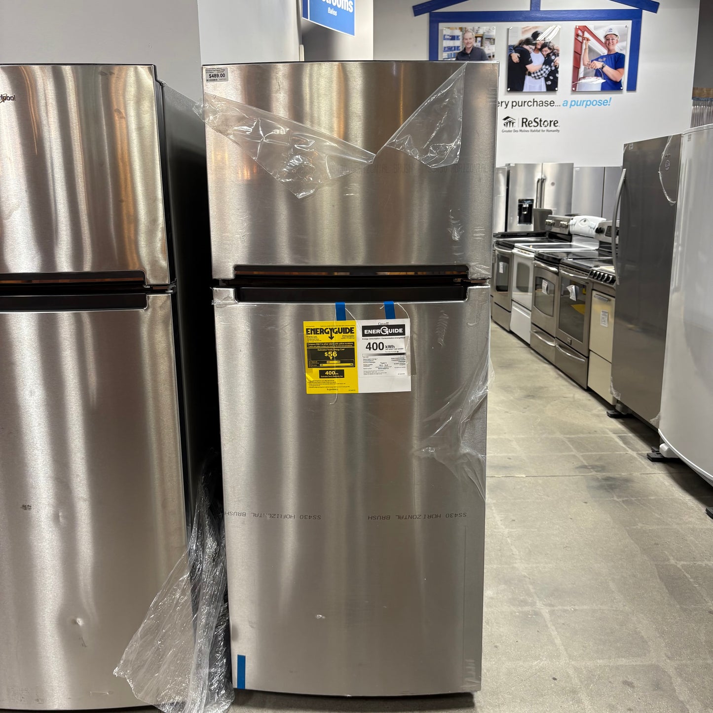 Whirlpool Top Freezer Fridge