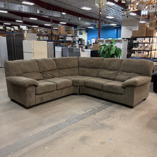 Taupe Fabric Sectional