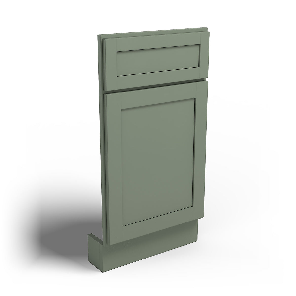 Special Order - 36" Corner Sink Front Forest Green - CSF36