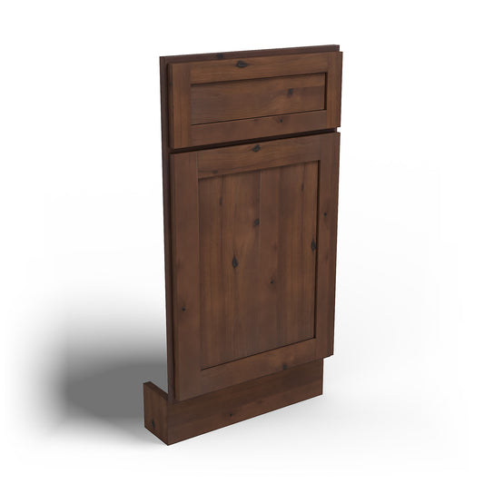 Special Order - 36" Corner Sink Front Rustic Walnut - CSF36 Base Cabinets Corner Base Cabinets Corner Sink Floor GHI GHI Accessories Rustic Walnut Sink Bases Special Order SPRWS