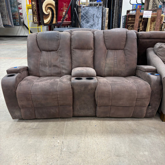 Brown ReclinerTheater Loveseat