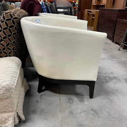 Cream Barrel Club Chair