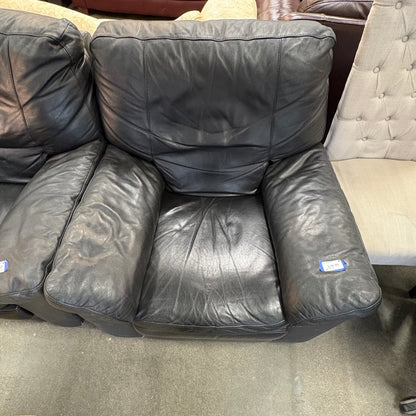 Black Leather Swivel Chair
