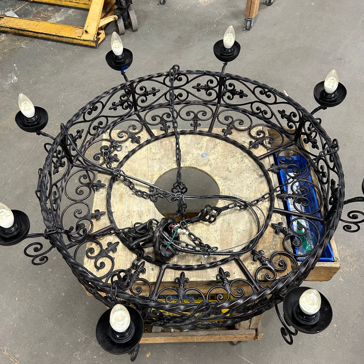 Wrought Iron Gothic Chandelier