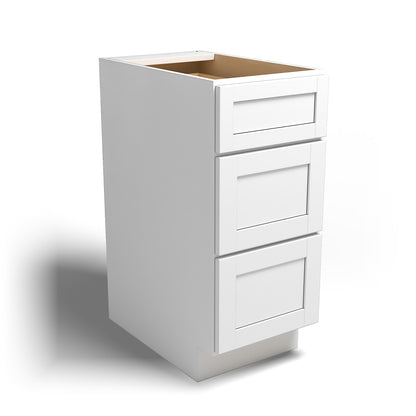 Special Order - 15" Drawer Base Cabinet Arcadia White Shaker - DB15 Arcadia White Base Cabinets Drawer Bases GHI SPACW Special Order