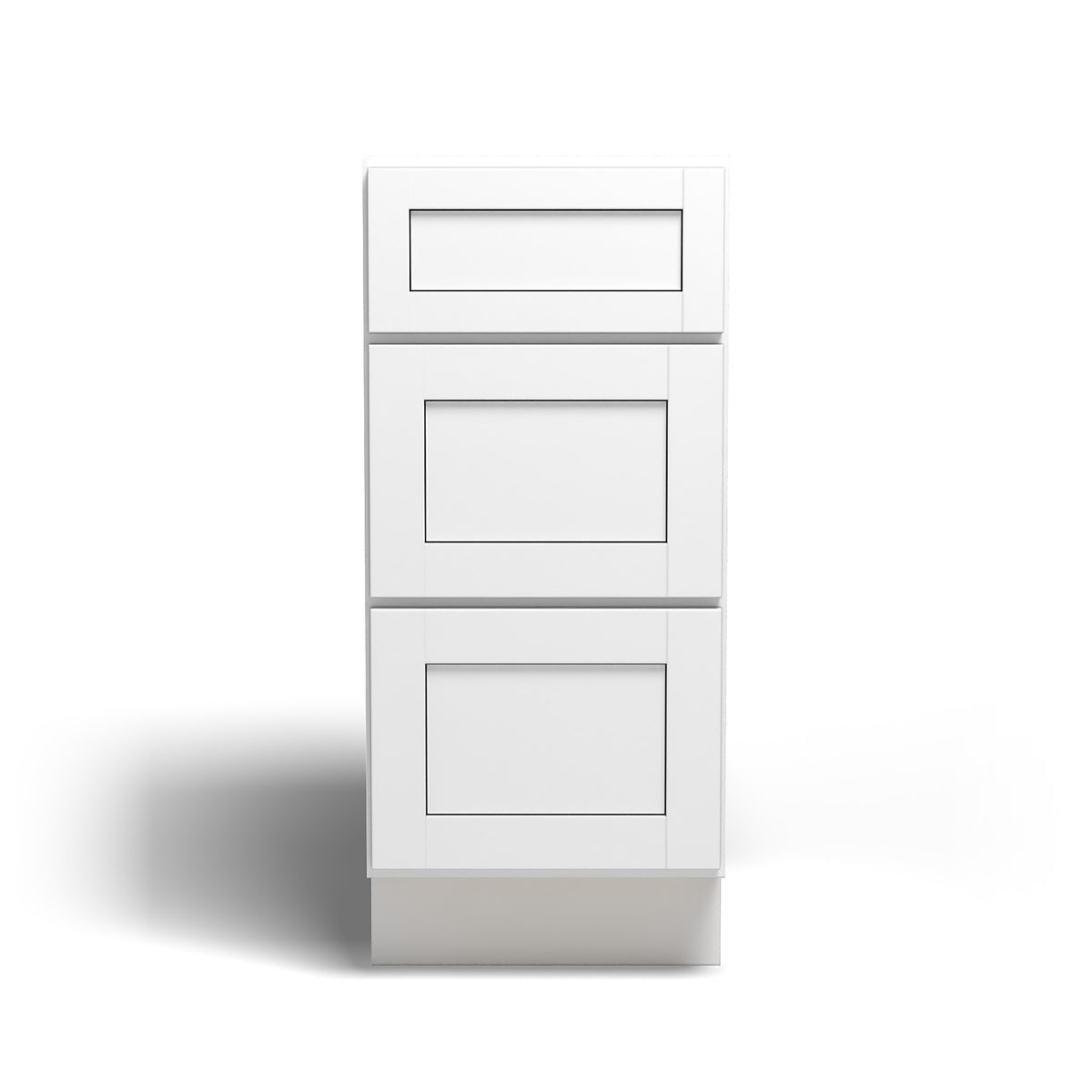 Special Order - 15" Drawer Base Cabinet Arcadia White Shaker - DB15 Arcadia White Base Cabinets Drawer Bases GHI SPACW Special Order