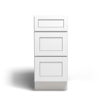 Special Order - 15" Drawer Base Cabinet Arcadia White Shaker - DB15 Arcadia White Base Cabinets Drawer Bases GHI SPACW Special Order