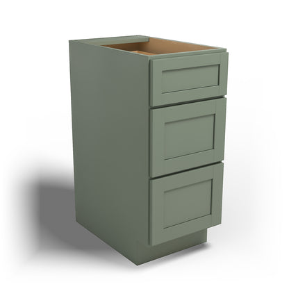 Special Order - 15" Drawer Base Cabinet Forest Green - DB15 Base Cabinets Drawer Bases Forest Green GHI Special Order SPFRG