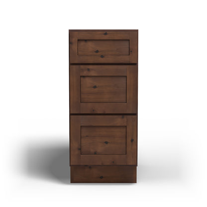 Special Order - 15" Drawer Base Cabinet Rustic Walnut - DB15 Base Cabinets Drawer Bases GHI Rustic Walnut Special Order SPRWS