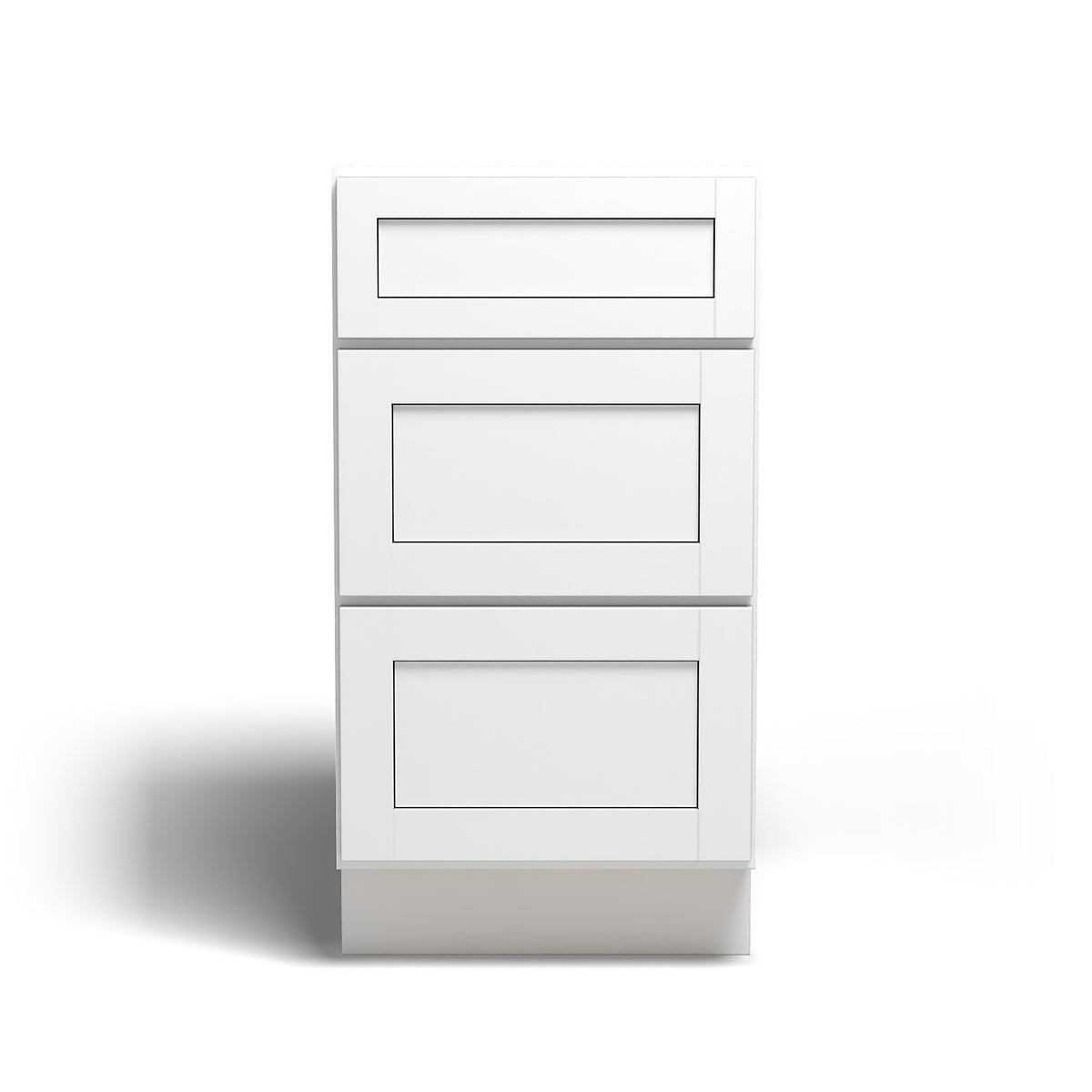 18" Drawer Base Cabinet Arcadia White Shaker - DB18