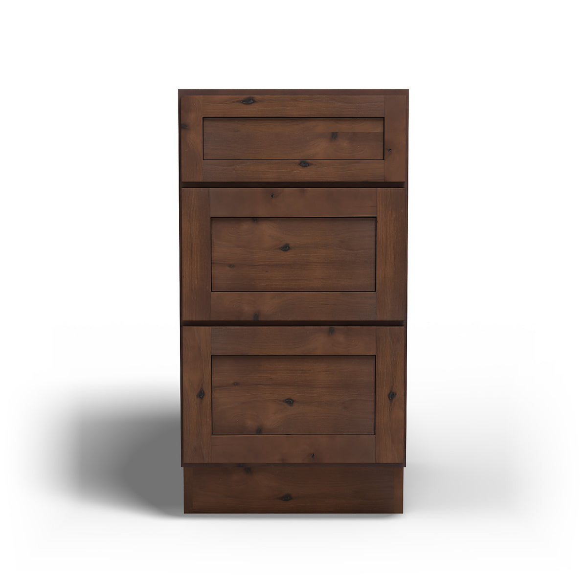 Special Order - 18" Drawer Base Cabinet Rustic Walnut - DB18 Base Cabinets Drawer Bases GHI Rustic Walnut Special Order SPRWS