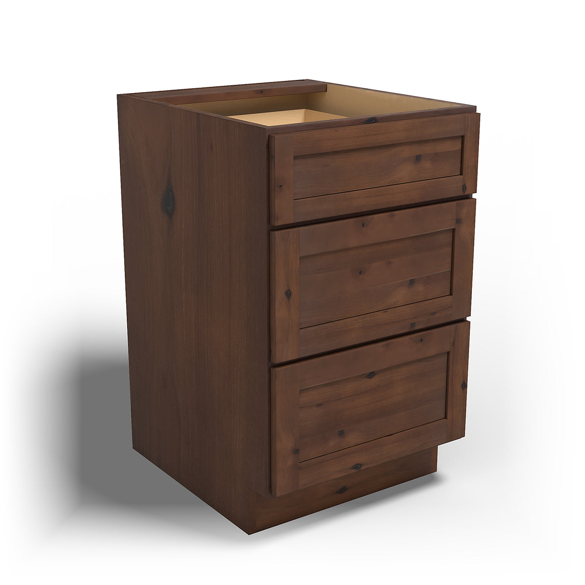 Special Order - 21" Drawer Base Cabinet Rustic Walnut - DB21 Base Cabinets Drawer Bases GHI Rustic Walnut Special Order SPRWS