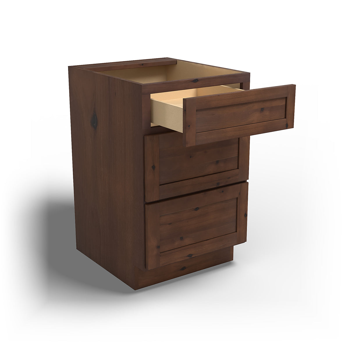 Special Order - 21" Drawer Base Cabinet Rustic Walnut - DB21 Base Cabinets Drawer Bases GHI Rustic Walnut Special Order SPRWS
