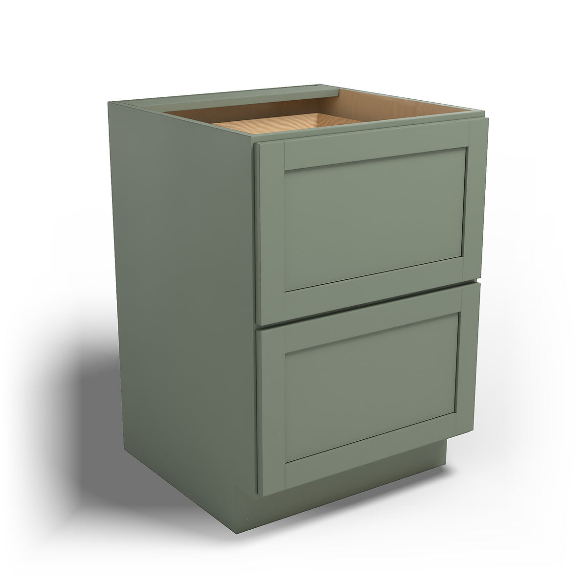 Special Order - 24" Drawer Base Cabinet with 2 Drawers Forest Green - DB24-2