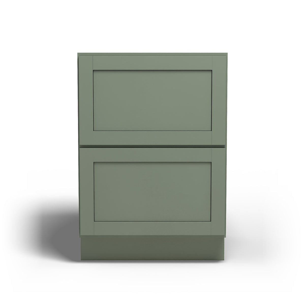 Special Order - 24" Drawer Base Cabinet with 2 Drawers Forest Green - DB24-2