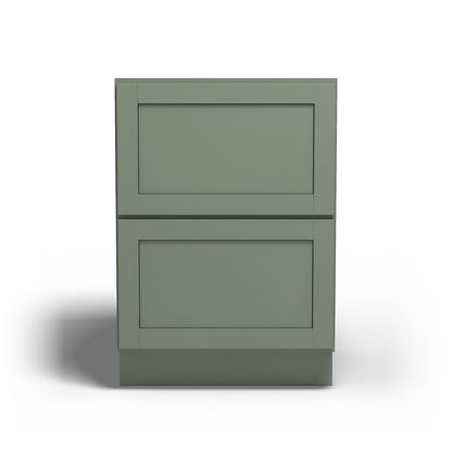 Special Order - 24" Drawer Base Cabinet with 2 Drawers Forest Green - DB24-2