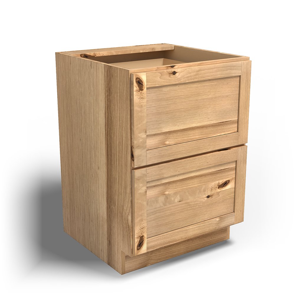 Special Order - 24" Drawer Base Cabinet with 2 Drawers Frontier Shaker - DB24 Base Cabinets Drawer Bases Frontier Shaker GHI Special Order SPFTS