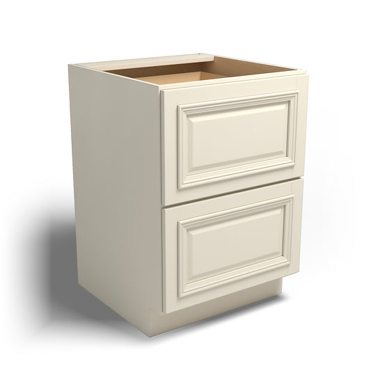 Special Order - 24" Drawer Base Cabinet with 2 Drawers Nantucket Linen - DB24-2 Base Cabinets Drawer Bases GHI Nantucket Linen Special Order SPNTL