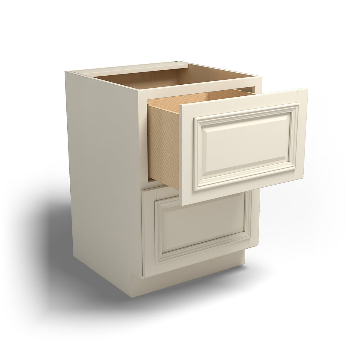 Special Order - 24" Drawer Base Cabinet with 2 Drawers Nantucket Linen - DB24-2 Base Cabinets Drawer Bases GHI Nantucket Linen Special Order SPNTL