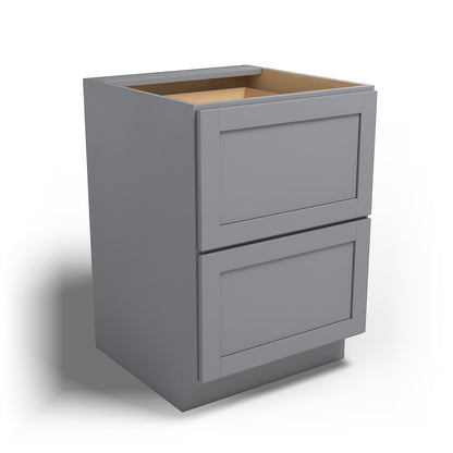 Special Order - 24" Drawer Base Cabinet with 2 Drawers Pacific Gray - DB24 Base Cabinets Drawer Bases GHI Pacific Gray Special Order SPPGS