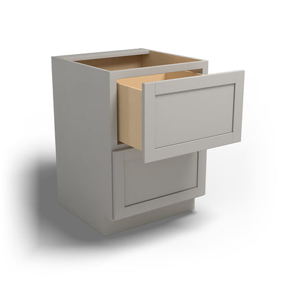 Special Order - 24" Drawer Base Cabinet with 2 Drawers Stone Harbor Gray - DB24-2 Base Cabinets Drawer Bases GHI Special Order SPSHG Stone Harbor Gray