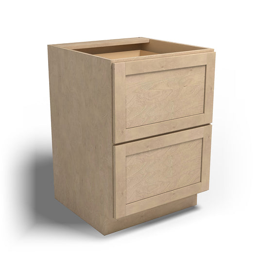 Special Order - 24" Drawer Base Cabinet with 2 Drawers Sonona Wheat - DB24 Base Cabinets Drawer Bases GHI Sonona Wheat Special Order SPSNW