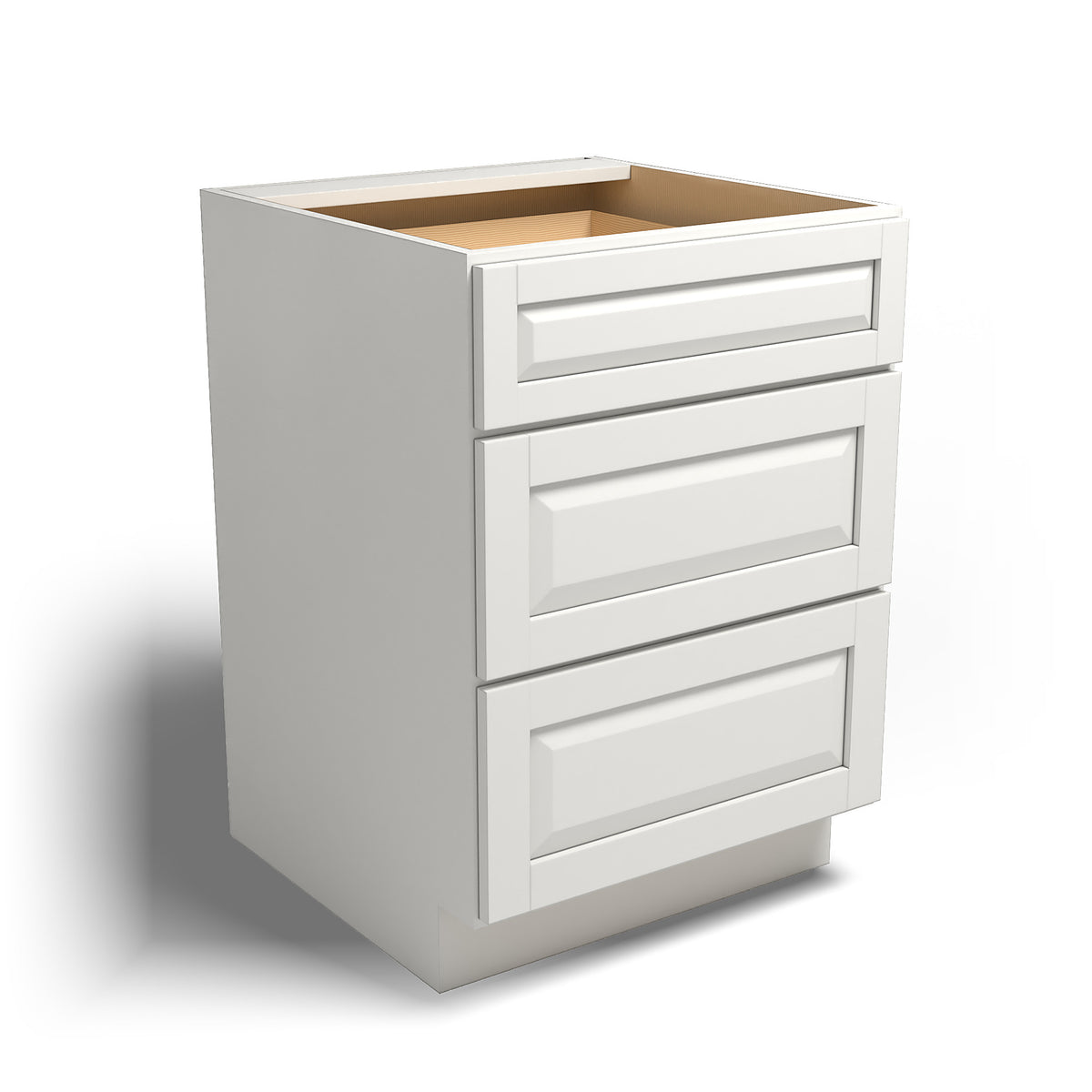 Special Order - 24" Drawer Base Cabinet with 3 Drawers Newport White - DB24 Base Cabinets Drawer Bases GHI Newport White Special Order SPNPW