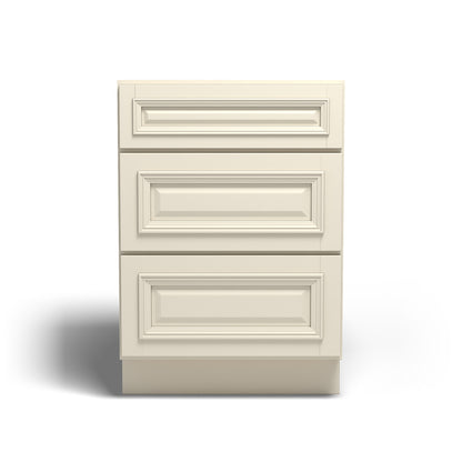 Special Order - 24" Drawer Base Cabinet with 3 Drawers Nantucket Linen - DB24 Base Cabinets Drawer Bases GHI Nantucket Linen Special Order SPNTL