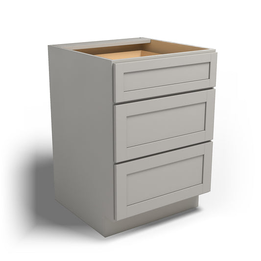 Special Order - 24" Drawer Base Cabinet with 3 Drawers Stone Harbor Gray - DB24 Base Cabinets Drawer Bases GHI Special Order SPSHG Stone Harbor Gray