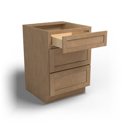 Special Order - 24" Drawer Base Cabinet with 3 Drawers Sonona Sand - DB24 Base Cabinets Drawer Bases GHI Sonona Sand Special Order SPSNS